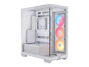 Case Corsair 3500x Rsr Argb S/fuente (cc-9011323-ww) Blanco, Mid Tower, Paneles De Vidrio Templado, 3 Cooler Arg