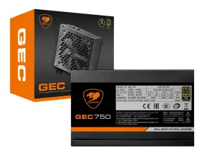 Fuente Cougar 750w Gold 80 Plus Gec 750 (31gc075.0001p) Atx, No Modular, Negro