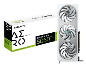 Tarjeta De Video Gigabyte Geforce Rtx 5060 Ti 16gb Aero Oc Gddr7 (gv-n506taero Oc-16gd) Nvidia 128 Bits, 3 Ventiladores, Blanco