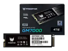 Disco Solido Ssd M.2 Pcie Acer 4tb Predator Gm7000 (bl.9bwwr.107) Gen4x4, Nvme, Para Pc, Laptop, Lectura 7400mb/s