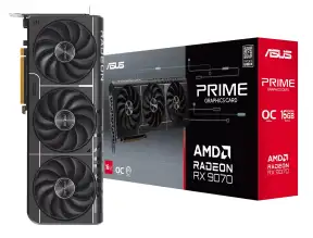 Tarjeta De Video Asus Rx 9070 16gb Prime Evo Oc (90-prime-rx9070-o16g-evo) Radeon 256bits, 3 Ventiladores