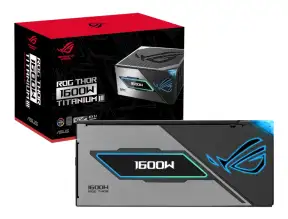 Fuente De Poder Asus 1600w Atx, Platinum 80 Plus, Rog Thor Con Rgb Modular, Color Negro (90rog-thor-1600t3-g)