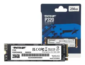 Disco Solido Ssd M.2 Pcie Patriot 256gb P320 2280, Gen3, Nvme, Unidad Interna De Estado Solido, Para Pc, Laptop, Lectura 3000mb/s (p320p256gm28)