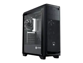 Case Antryx Rx-380 Black C/fuente B600w (ac-rx380pk-600cp) Panel De Vidrio, 2 Ventiladores