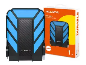 Disco Duro Externo Adata 1tb Hd710 Pro Anti Golpe (ahd710p-1tu31-cbl) Unidad De Almacenamiento Portable, Usb 3.2, Negro C/ Azul