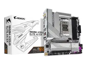 Placa Madre Gigabyte B650m Aorus Elite Ax Ice (b650m-a-elite-ax-ice) Socket Am5, Ram Ddr5 Buss 8000oc Mt/s, Wifi 6e