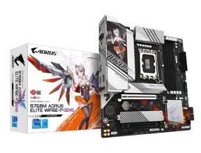 Placa Madre Gigabyte B760m Aorus Elite Ax-p (b760m A Elite Ax-p) Waifu Edition Socket Lga 1700, Ram Ddr5 Buss 7800oc Mhz, 14va, 13va, 12va Gen, Rgb
