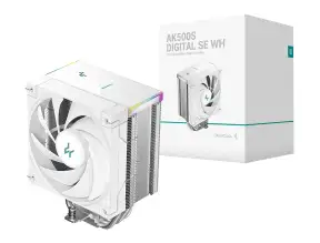 Cooler Para Procesador Deepcool Ak500s Digital Se Wh (r-ak500s-whadmn-gjd) 1 Ventilador, 120mm, Rgb, Blanco