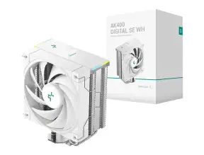 Cooler Para Procesador Deepcool Ak400 Diigital Se Wh (r-ak400-whadmn-g) 1 Ventilador, 120mm, Led Argb, Blanco