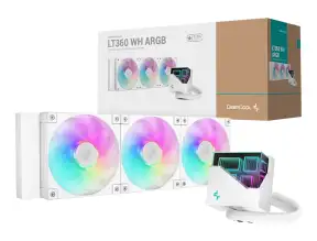 Sistema De Enfriamiento Liquido Deepcool Lt360 Argb Wh (r-lt360-whamnc-g-1) 3 Ventiladores | Led Argb, Blanco