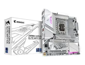 Placa Madre Gigabyte Z890m Aorus Elite Wifi 7 Ice Gaming (z890m Aorus Elite Wifi 7 Ice) Socket Lga 1851, Ram Ddr5, Core Ultra, Rgb