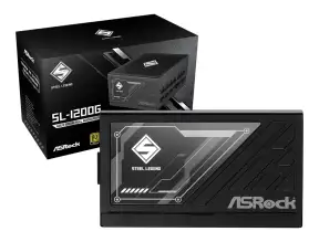 Fuente De Poder Asrock 1200w Steel Legend (sl-1200g) Atx, 80 Plus Gold, Modular, Cybenetics, Full Modular