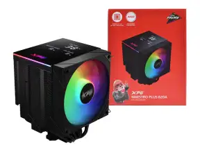 Cooler Para Procesador Xpg Maestro Plus 62da (maestroplus62da-bkcww) Digital Argb, 120mm, Hasta 1800rpm, Negro