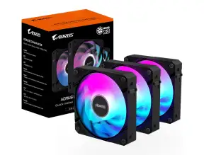 Cooler Para Case Gigabyte, Aorus Fan 120 Argb Kit X3 (90-gp-ecfan1203) Pack 3 | Led -argb | 120mm Negro