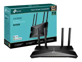 Router Inalambrico Tp-link Ax53 Wi-fi 6 ( Archer Ax53 )  Doble Banda| Ax3000 | 2.4 Ghz/ 5 Ghz He160 | 4 Puerto Gigabit Lan