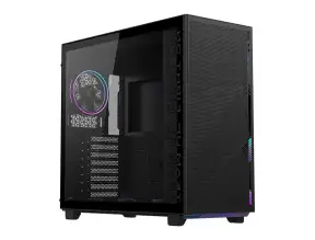 Case Gigabyte Ac400g-st S/fuente (gb-ac400g-st) Panel De Vidrio, Led Argb, Negro Con Gris
