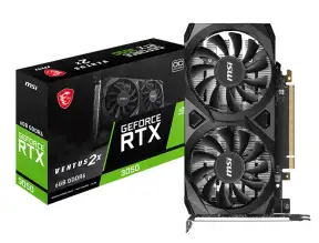 Tarjeta De Video Msi Geforce Rtx 3050 Ventus 2x Oc 6gb Gddr6 (912-vents-2x-6gb-oc-new) Nvidia 96 Bits, 2 Ventiladores