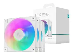 Cooler Para Case Deepcool Fd12 Argb Wh 3 In 1 ( R-fd12-whapn3-g ) Pack 3 | 120mm